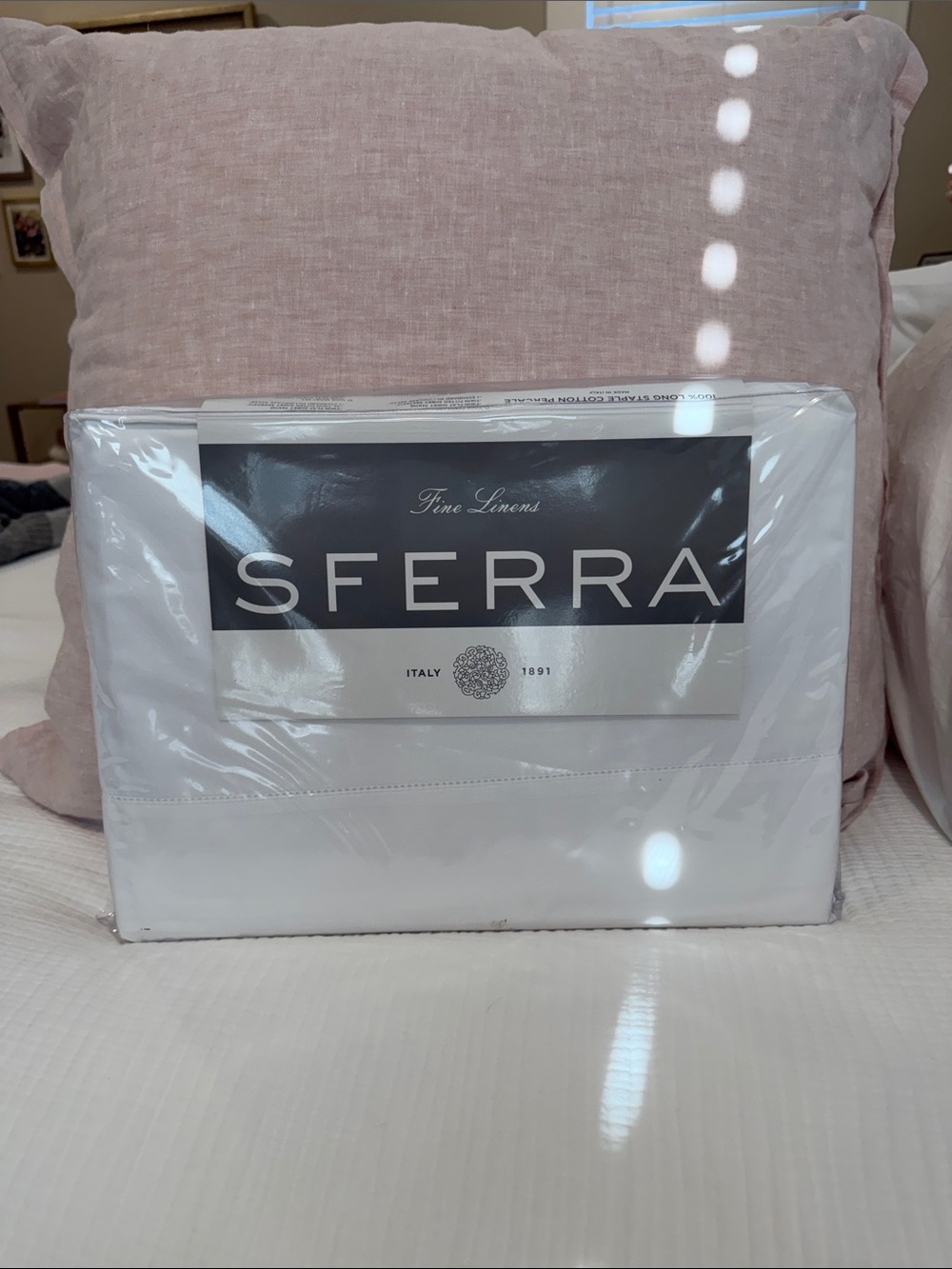 SFERRA Gino Percale Queen Sheet Set